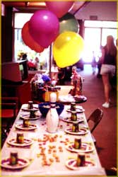 Birthday party table